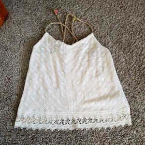 **Hippie Laundry Boho Crochet Tank Top